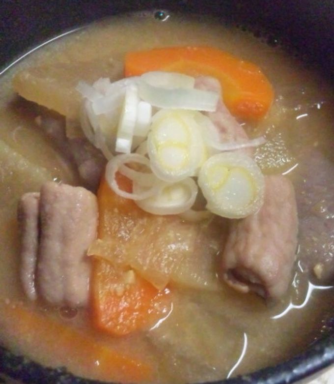 ウチの定番☆もつ煮込み味噌汁-レシピのメイン写真