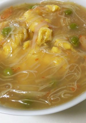野菜炒めのかに玉ポン酢餡かけ-レシピのメイン写真