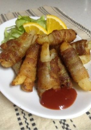 カリカリ肉巻きポテト-レシピのメイン写真