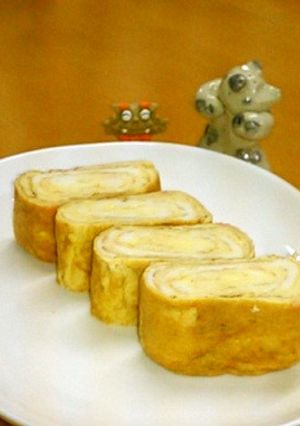 お弁当にでんぶ入りたまご焼き-レシピのメイン写真