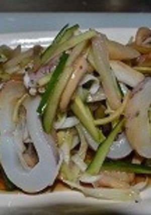 新鮮イカのしゃきしゃきっ薬味サラダ-レシピのメイン写真