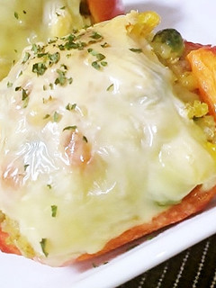 焼き飯パプリカ(カレー風味)♪-レシピのメイン写真