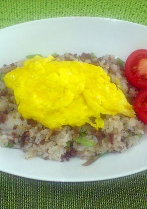 ザーサイ炒飯~ふわっと卵のせ♪-レシピのメイン写真