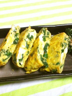 新生姜とほうれん草の玉子焼き-レシピのメイン写真