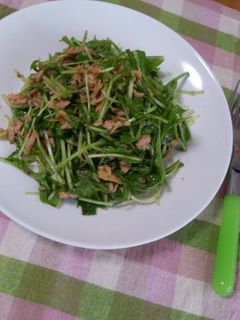 シャキシャキ水菜の簡単サラダ-レシピのメイン写真