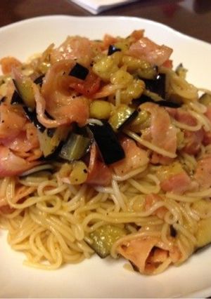 パパでもできる☆素麺で和風ペペロンチーノ-レシピのメイン写真