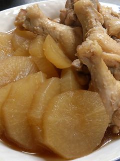 大根と鶏手羽元の煮もの-レシピのメイン写真
