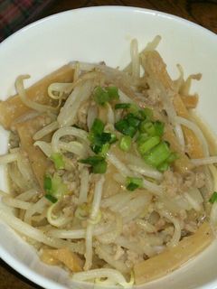 ☆☆もやしとメンマ豚挽き肉炒め☆☆-レシピのメイン写真