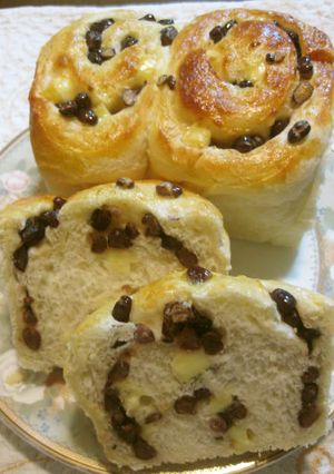 甘納豆とチーズの米粉パン-レシピのメイン写真