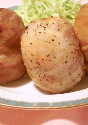 オーブンで!三種の肉巻きおにぎり♪-レシピのメイン写真