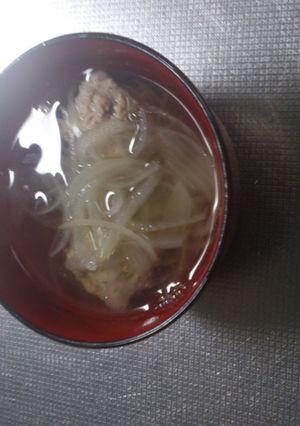 鰯のつみれ汁☆in玉葱(*^^*)-レシピのメイン写真