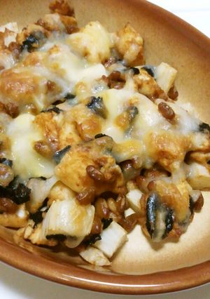コク旨★はんぺんと長芋の納豆チーズ焼き-レシピのメイン写真