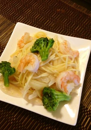 簡単!海老とブロッコリーのパスタ♪-レシピのメイン写真