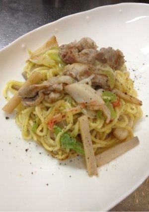 レンコン入り塩焼きそば-レシピのメイン写真