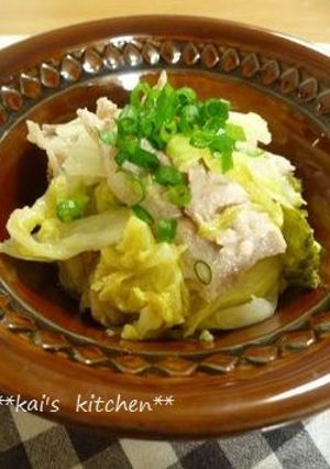 白だしで♪白菜と豚肉の煮物-レシピのメイン写真