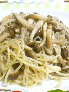 しめじとじゃこのパスタ-レシピのメイン写真