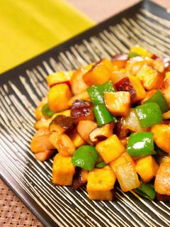 さつま芋と鶏肉の中華風炒め-レシピのメイン写真