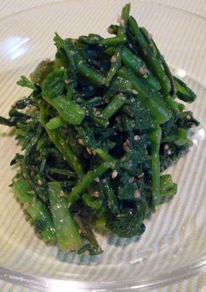 春菊とクレソンのごま合え♪-レシピのメイン写真