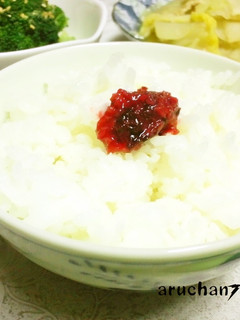 自家製梅肉のっけごはん-レシピのメイン写真