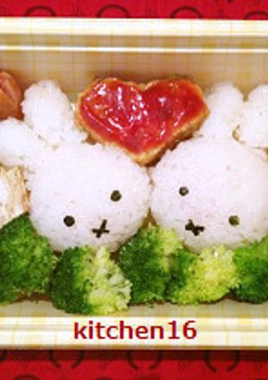 ◆ミッフィー★可愛くキャラ弁を作る方法-レシピのメイン写真