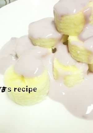 ✿バナナのブルーベリーヨーグルトソース✿-レシピのメイン写真