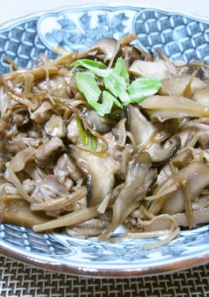 きのこと豚肉のクセになる炒め物-レシピのメイン写真