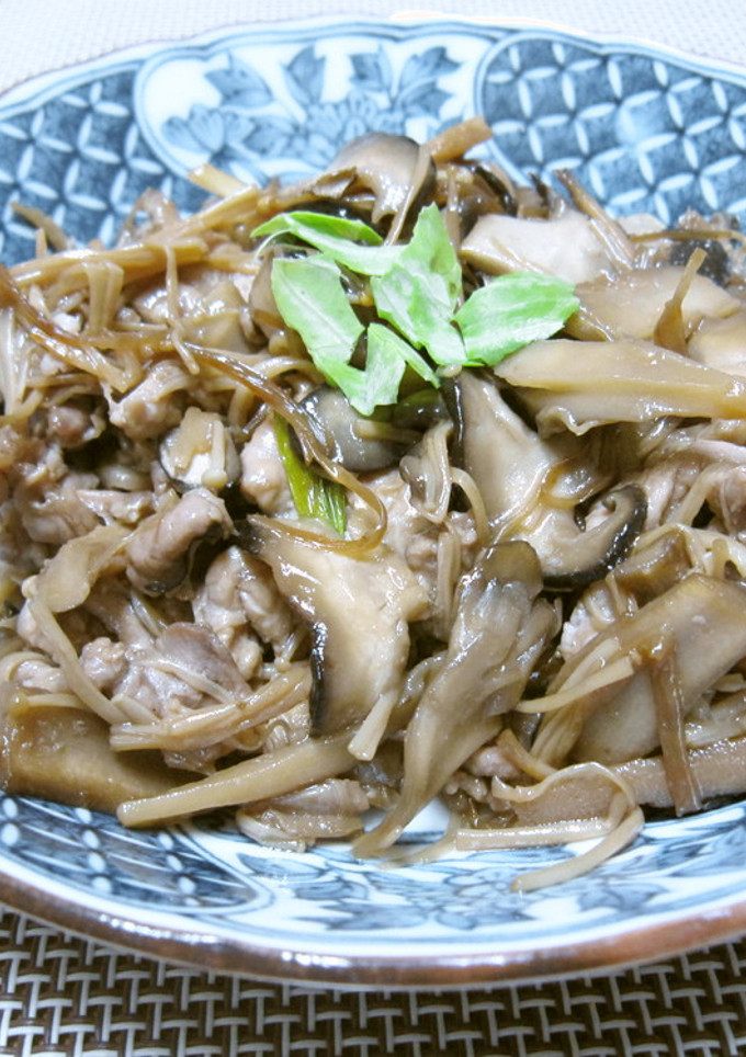 きのこと豚肉のクセになる炒め物-レシピのメイン写真