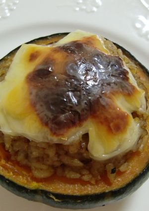 まるごとかぼちゃごはん-レシピのメイン写真