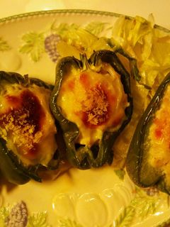 ピーマンのチーズ&鷄ひき肉詰め♬-レシピのメイン写真