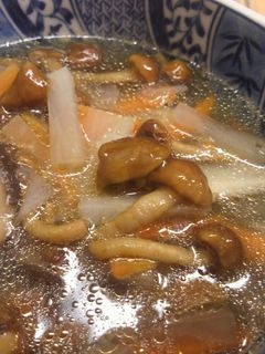 ぽかぽか☆根菜とキノコのしょうがスープ-レシピのメイン写真