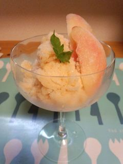袋1枚で 桃と豆乳の簡単ジェラート-レシピのメイン写真