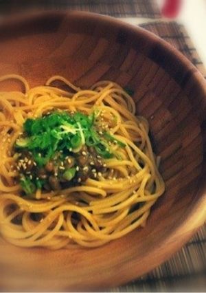 easy!ゆず胡椒香る納豆パスタ-レシピのメイン写真