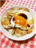 我が家の焼豚玉子飯