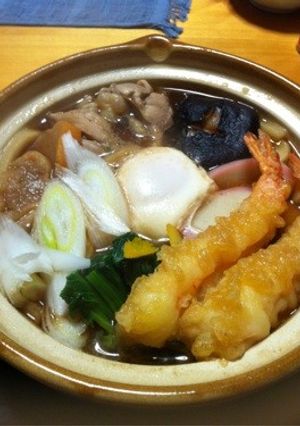 風邪きみに手抜き鍋焼きうどん-レシピのメイン写真