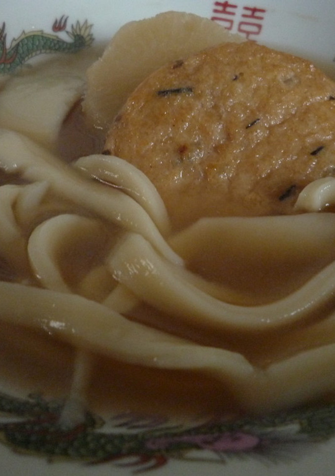 おでんの残りとウェイパーでうどん！-レシピのメイン写真