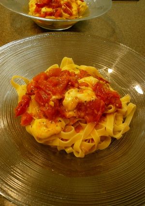 トマトとモッツァレラチーズのパスタ-レシピのメイン写真