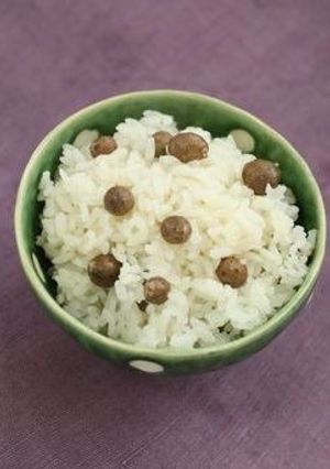 炊飯器にお任せ！ホクホクのむかごご飯-レシピのメイン写真