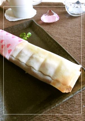 粒あん×りんご×マシュマロのパイ風-レシピのメイン写真