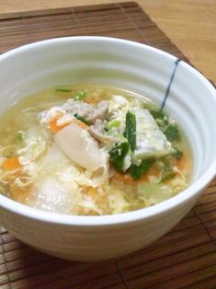 野菜たっぷり酸辣湯♡新生姜入り-レシピのメイン写真