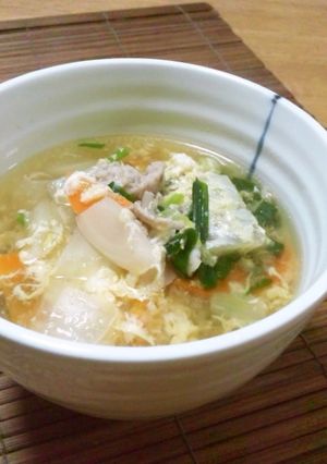 野菜たっぷり酸辣湯♡新生姜入り-レシピのメイン写真
