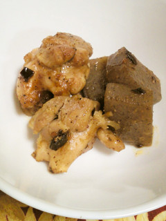 鶏もも肉と蒟蒻の豆鼓炒め煮-レシピのメイン写真