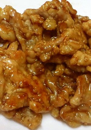 ゴマたっぷり豚肉の甘辛焼き♪お弁当にも◎-レシピのメイン写真