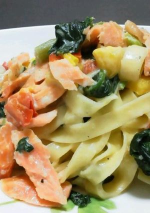サーモンのクリームパスタ☆-レシピのメイン写真