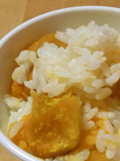 かぼちゃコロコロ♪シンプル炊き込みご飯-レシピのメイン写真
