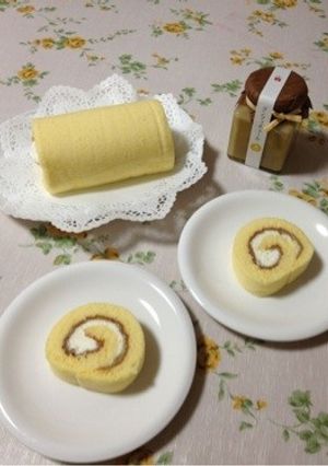 ロールケーキ with コンフィチュール-レシピのメイン写真