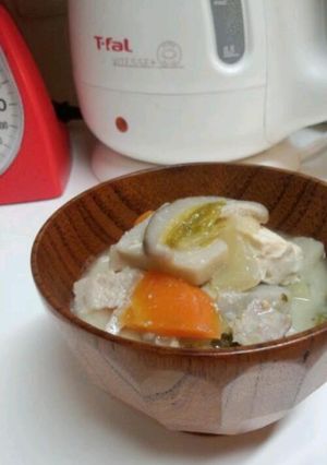 冬にもってこい！の豆乳味噌汁-レシピのメイン写真