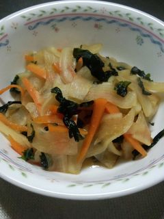 少しだけ残った大根とにんじんできんぴら-レシピのメイン写真