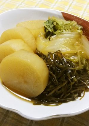 大根と白菜と刻み昆布の煮物-レシピのメイン写真
