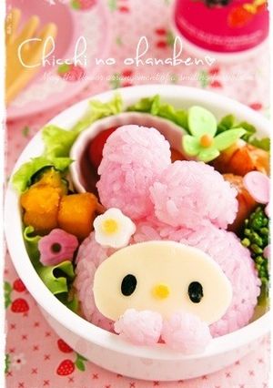 ＊キャラ弁＊簡単！マイメロちゃんおにぎり-レシピのメイン写真