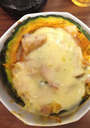 まるごとカボチャグラタン-レシピのメイン写真